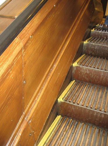  Macy*s wooden escalator New York City 